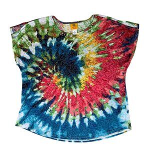 1X Ruby Rd. - Tie Dye Split Sleeves Summer Shirt - EXCELLENT CONDITION - Top